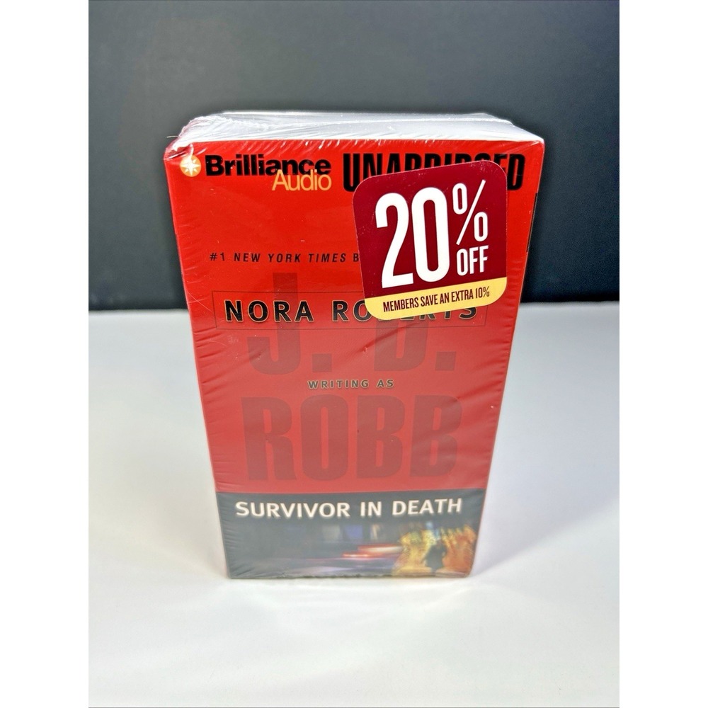 Survivor in Death J.D. Robb Unabridged Audiobook Cassette Set NEW Sealed